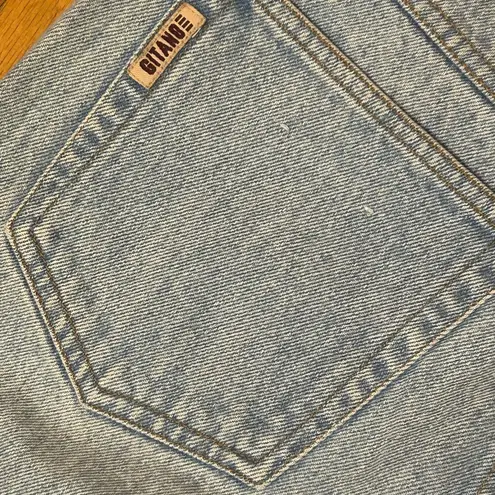 Gitano Jeanswear Vtg 90s Grunge Streetwear High Waist Straight Leg Denim Sz 10 Blue