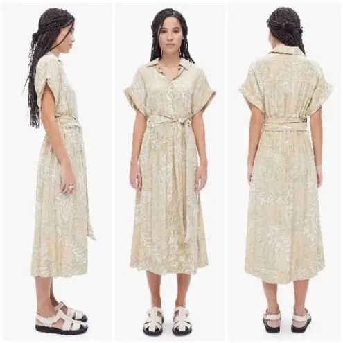 Natalie Martin 💕💕 Harper Maxi Dress ~ 100% Silk Jungle Print Agave Large L NWT