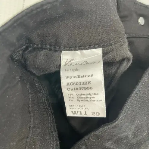 KANCAN Jean Shorts Size 11/29 Black NWT Denim Stretch Cutoff Fringe Summer