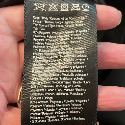 Monique Lhuillier Metallic Floral Brocade Tiered Mini Dress