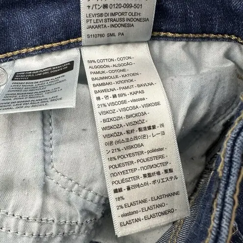 Levi's  711 Skinny Jeans Mid Rise Stretch Preppy Comfort Logo‎ Women's 34 x 30