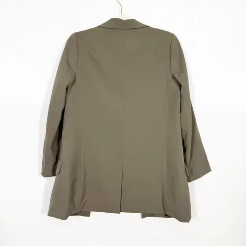 All Saints Aleida Lightweight Tri Blazer Olive Army Tarmac Green