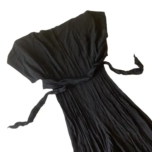 Vintage Yes Fashion Wrap Top Jumpsuit Black