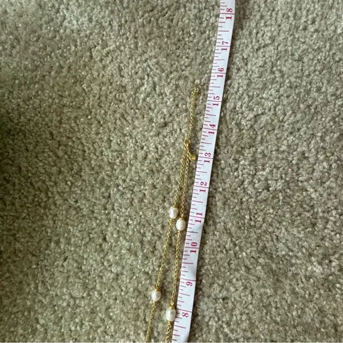 NWOT Julie Vos Gold and White Pearl Necklace