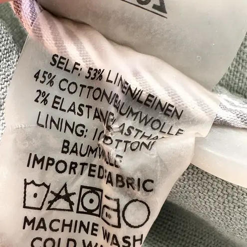 Peruvian Connection 90s sage green Linen cotton spring Blazer jacket Size 4 - Image 7