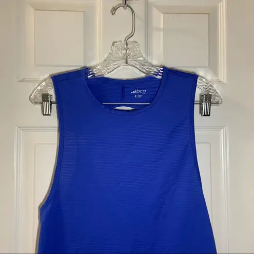 Bcg  Blue Scoop Neck Sleeveless Active Tank Small