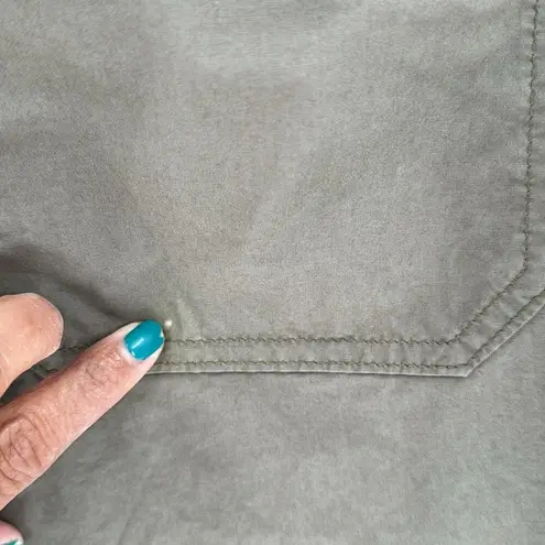 AGOLDE  Daria utility green pant artsy  wide leg cropped hi waisted size 26