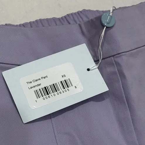 Hill House NEW The Claire Pant Lavender Cropped Trouser Elastic Waist Office XS