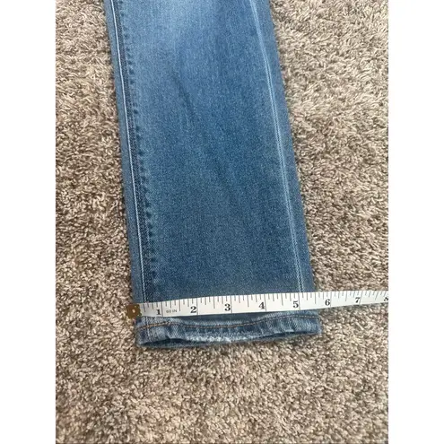 American Eagle  Mom Jean Comfort Stretch Waistband Rip Knees Denim High Rise 0