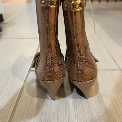 Sam Edelman  Suzette Buckle Western Deep
Gold Leather Boots