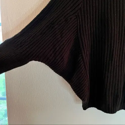 Eloquii Sweater Black Dolman Sleeves Ribbed Mock-Neck Sweater Sz 14/16 (1X) NWT