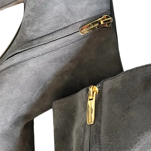 Sergio Rossi Elegant Gray Heeled Boots