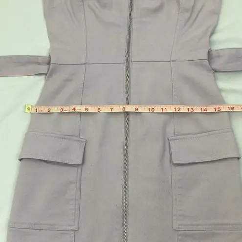 H&M  Divided lavender purple zip up cargo dress woman’s size xtra small