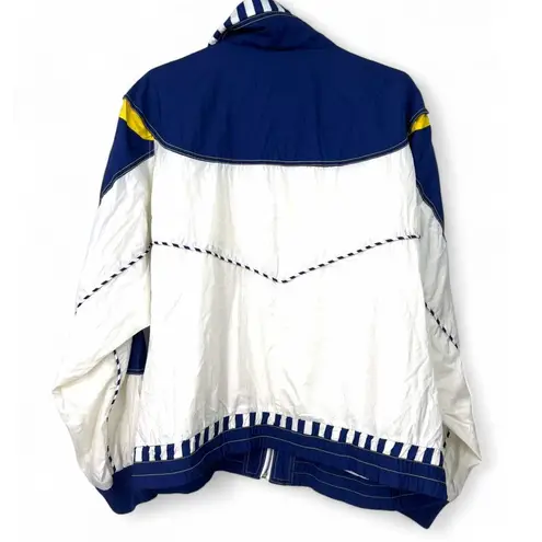 East West Action Design Vintage Wind Breaker L Nautical Boating Yacht Women 90's White Size L
