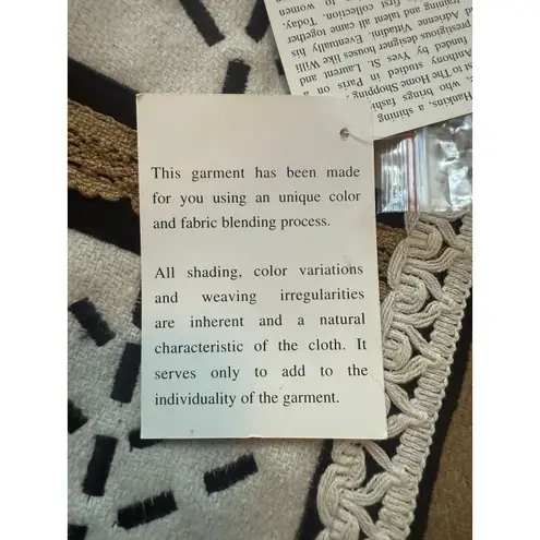 Anthony Mark Hankins Wool Embroidered Jacket Boho Artsy Unique Women’s Large Tan