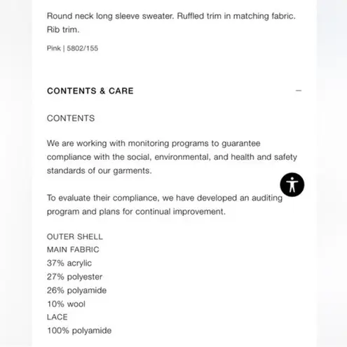 ZARA  pink ruffle sweater