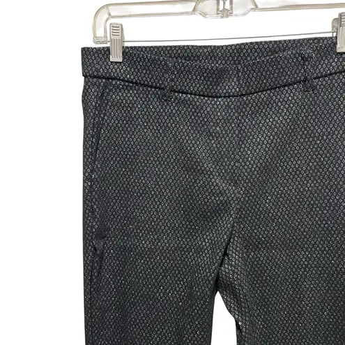 Jules & Leopold Textured Slim Legging Pants Black Silver Women’s Size Medium