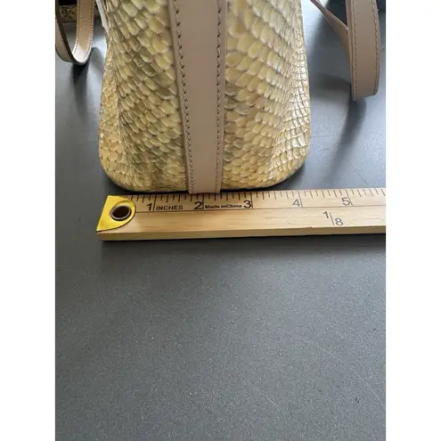 Brahmin Shoulderbag Snakeskin Asher Beige Hartford Neutral Handbag Crossbody