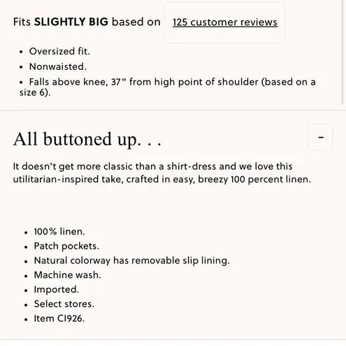 J.Crew  Utility shirt-dress in linen