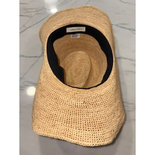 Casa Clara Cowboy Hat in Raffia Small Medium Womens Beach Garden Tan
