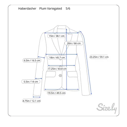 Haberdasher Plum Tweed Variegated Double