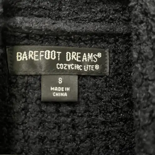 Barefoot Dreams CozyChic Lite Cardigan Black Women’s Size Small Long Drape