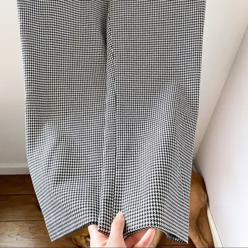 ALC Frank A.L.C. James Pants Houndstooth Cotton Blend Black Cream Size 18 NWT
