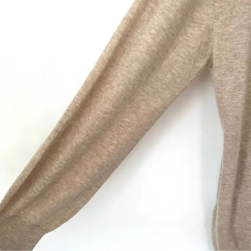 Garnet Hill  Cashmere Tan Sweater Flawed size XL