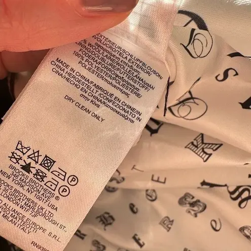 Brooks Brothers Red Fleece Navy Blue Lined Wool Blazer Womens Size 14 Office