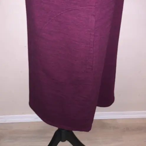 32° Heat 32 Degrees Cool Purple Super Soft Short Sleeve Dress Midi Pockets