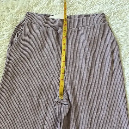 Free The Roses Pants Rib Lounge wide leg in purple size Medium