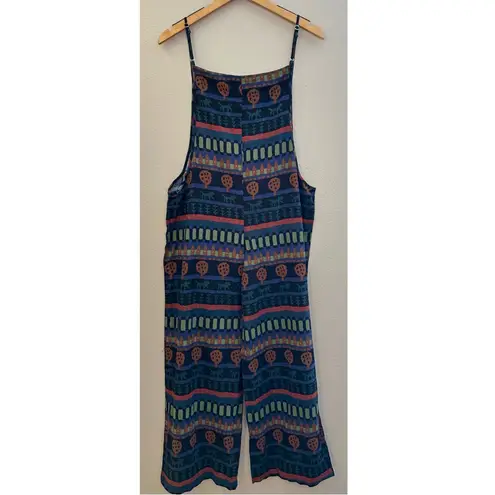Sacred Threads Multicolor Patterned Cotton Jumpsuit with Pockets Bohemian