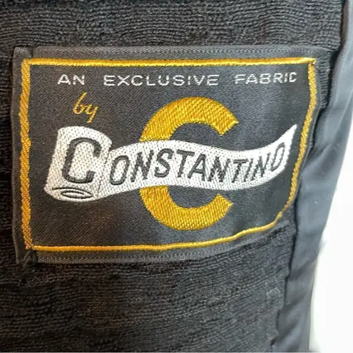 VINTAGE 40s 50s MCM Morris B Sachs Wool Mink Collar Swing Coat XS S Brown