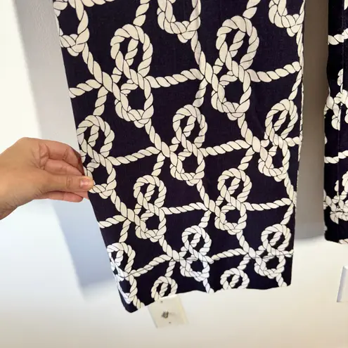 Maeve Anthropologie Colette Pant Women 28 Navy Blue Nautical Coastal Preppy