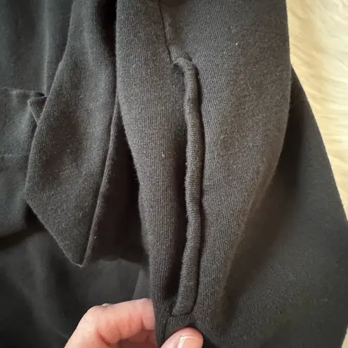 ALLSAINTS size M Dahlia Drape Black Open Front Cardigan