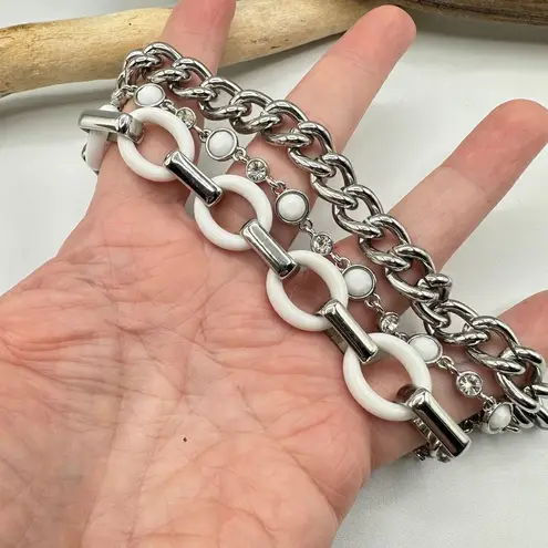 Lia Sophia Wayfarer Three Strand Chain Link Bracelet