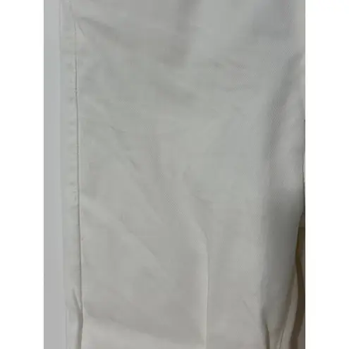 Mother The Insider Crop Step Fray White Denim Jeans Raw Hem Glass Slipper 25