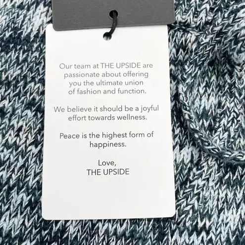 NEW The Upside Womens L US10 Spacewalker Sweater Shorts Sapphire Blue Space Dye Size L