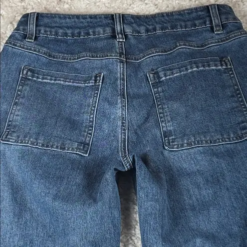 Flamingals NWOT'S Women's Wide Legged, Straight Jeans, Size Small Blue