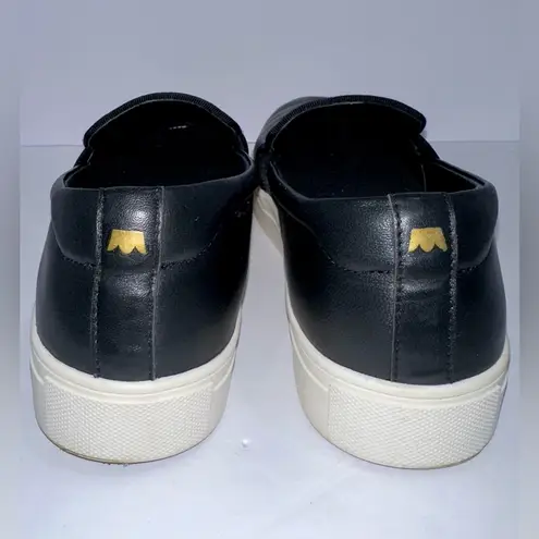 EUC Birdies The Swift Shoes Women's 8 Black Leather Slip On Comfort Loafers