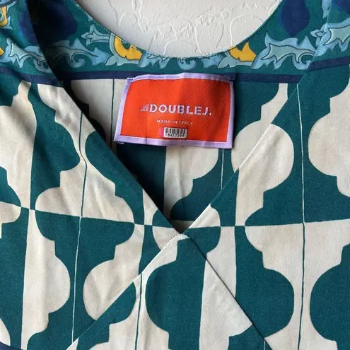 La DoubleJ DressāPimento Blueā Printed V