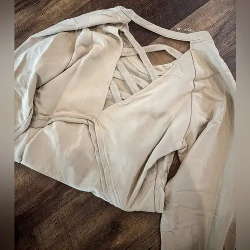 POL NWT  Cream Oversized Sweatshirt Size Large - Image 2