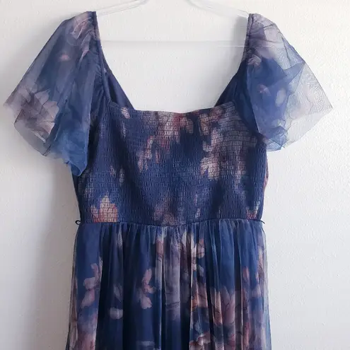 Baltic Born Nicola Tulle Maxi Dress Short Sleeve New Without Tags