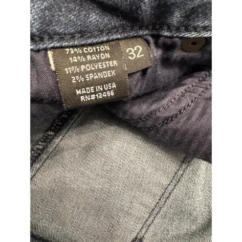 Parker Smith Women's Denim Jeans Size 32 Button Accent Dark Wash Pants