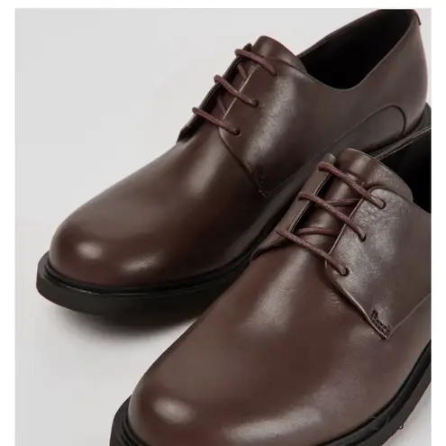 NEW Camper Leather Oxfords Neuman Brown Lace Up Size 9
