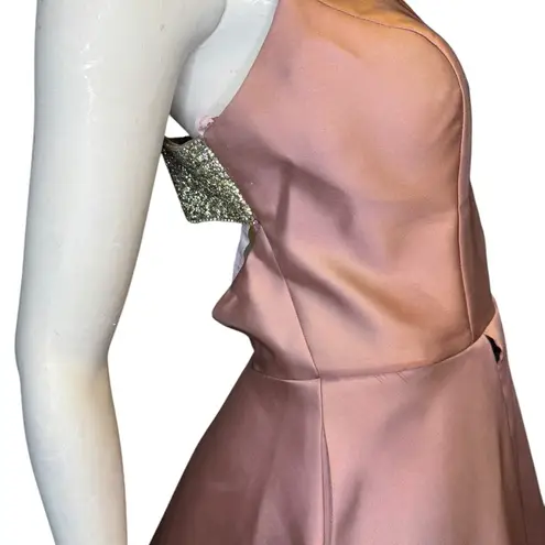 Pink By Alexia Designs Ball Gow Backless Ptom Dress Size 12.