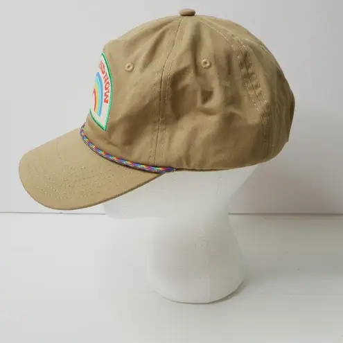 Here and Now Rainbow Patch Camp Tan Baseball Cap Hat Trek Light Gear Free People