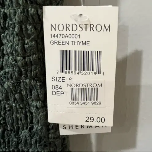 Ten Sixty Sherman NWT  shirt Nordstrom Small Green Crop Lace STRETCHY NEW