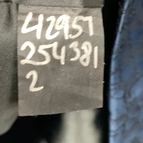 Jay Godfrey Womens Sheath Dress Geometric Strap Cocktail Party Blue Black Size 8