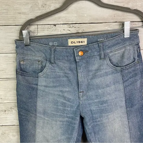 DL1961 Mara Straight Ankle Two Tone Jeans Size 28